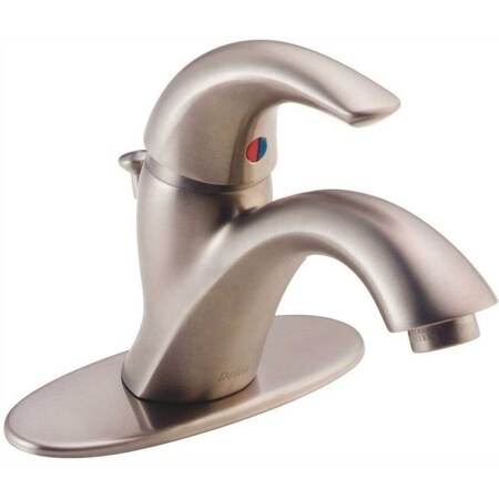 Delta Classic Single Hole Single-Handle Bathroom Faucet in Stainless 583LF-SSWF